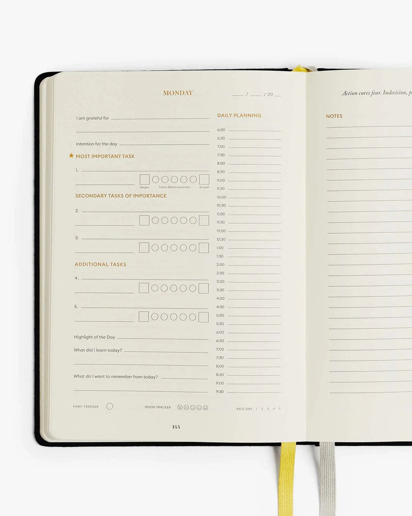 Productivity Planner - Black by Intelligent Change INTELLIGENT CHANGE