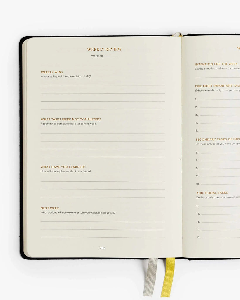 Productivity Planner - Black by Intelligent Change INTELLIGENT CHANGE