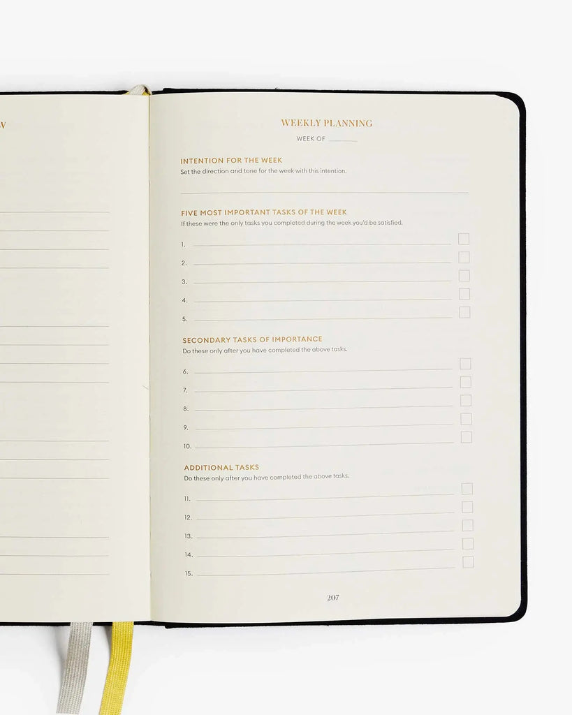 Productivity Planner - Black by Intelligent Change INTELLIGENT CHANGE