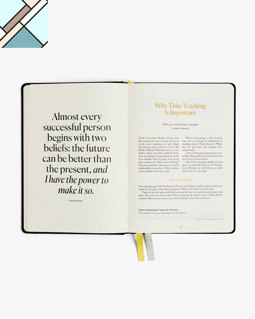 Productivity Planner - Black by Intelligent Change INTELLIGENT CHANGE