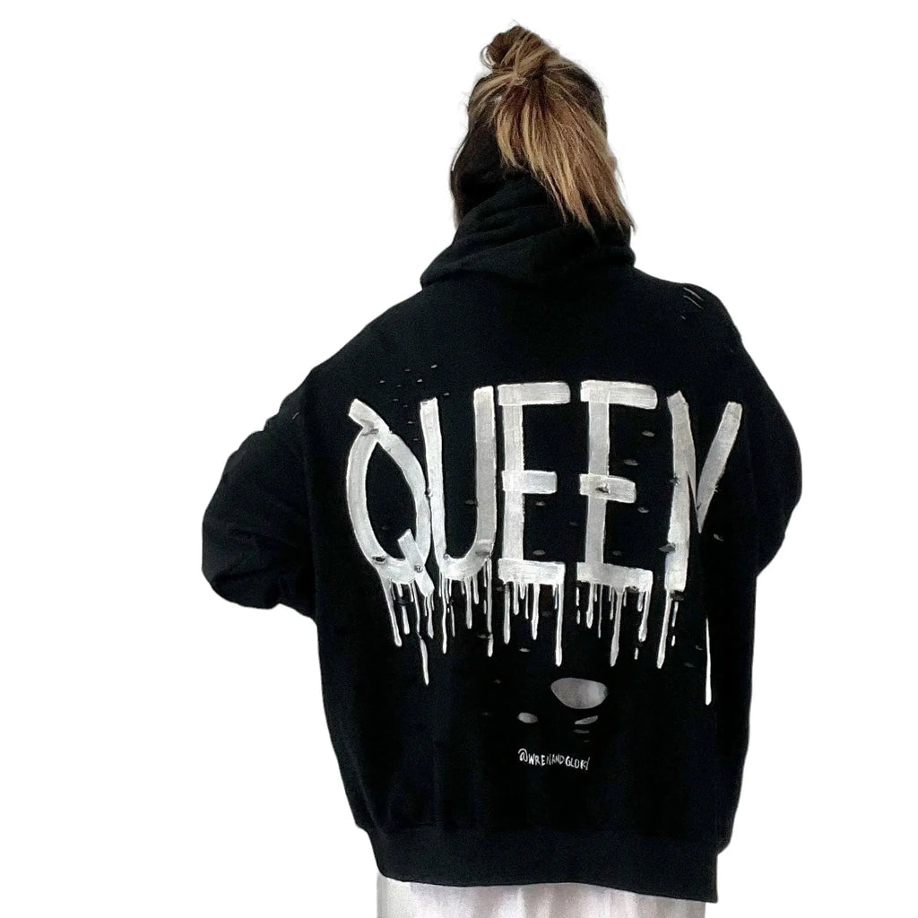 'Queen' Painted Hoodie by Wren + Glory Wren + Glory