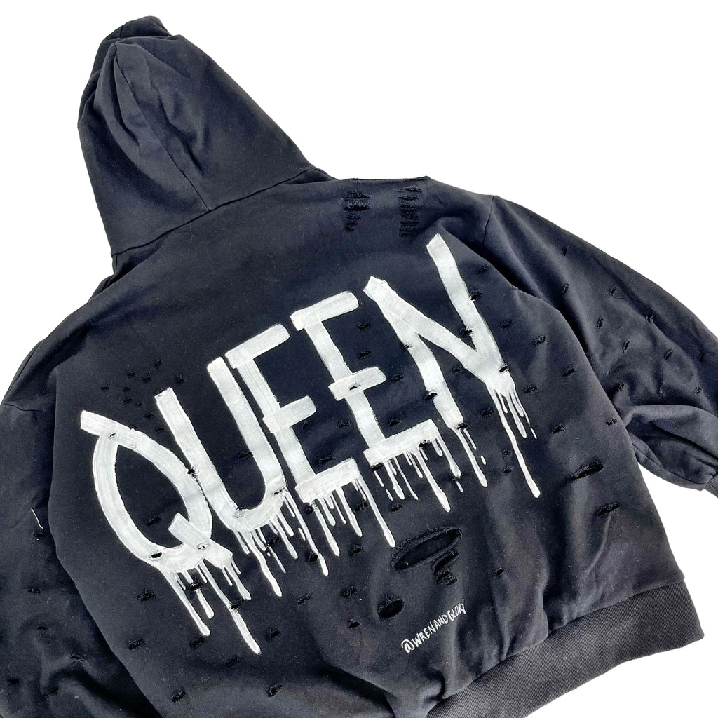 'Queen' Painted Hoodie by Wren + Glory Wren + Glory