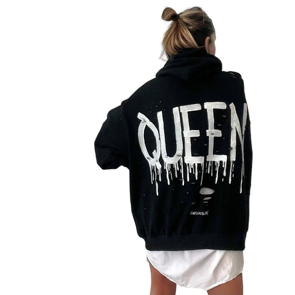 'Queen' Painted Hoodie by Wren + Glory Wren + Glory