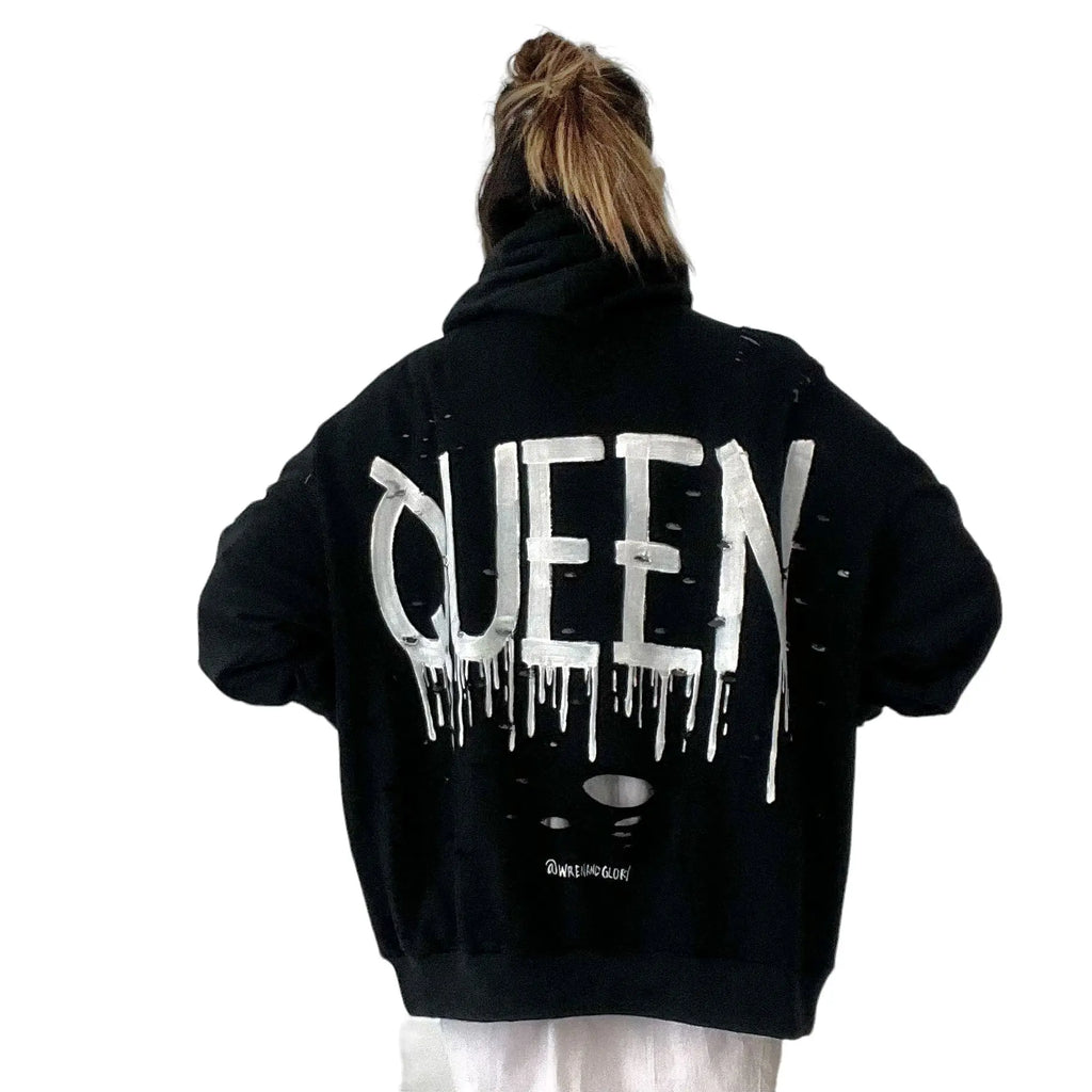 'Queen' Painted Hoodie by Wren + Glory Wren + Glory