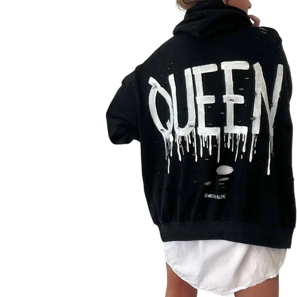 'Queen' Painted Hoodie by Wren + Glory Wren + Glory