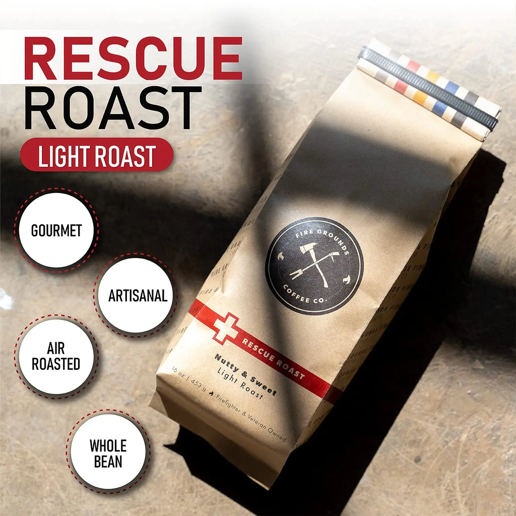 RESCUE ROAST (LIGHT ROAST) by fire grounds coffee company fire grounds coffee company