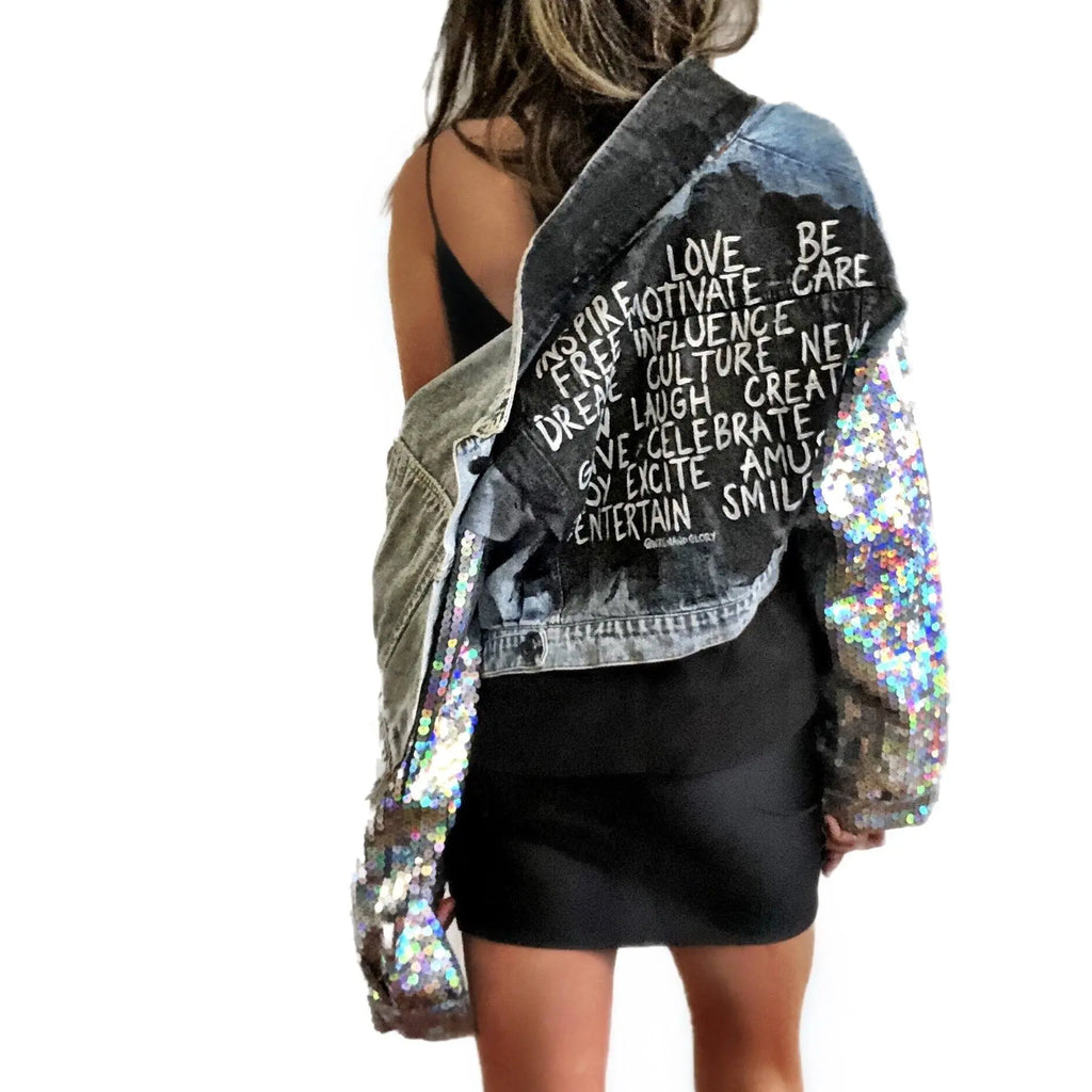 'RESOLUTION' DENIM JACKET by Wren + Glory Wren + Glory