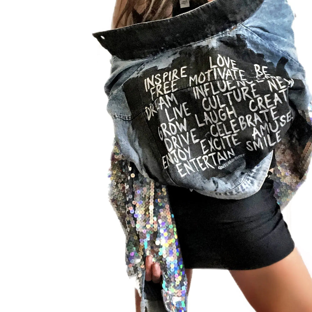 'RESOLUTION' DENIM JACKET by Wren + Glory Wren + Glory