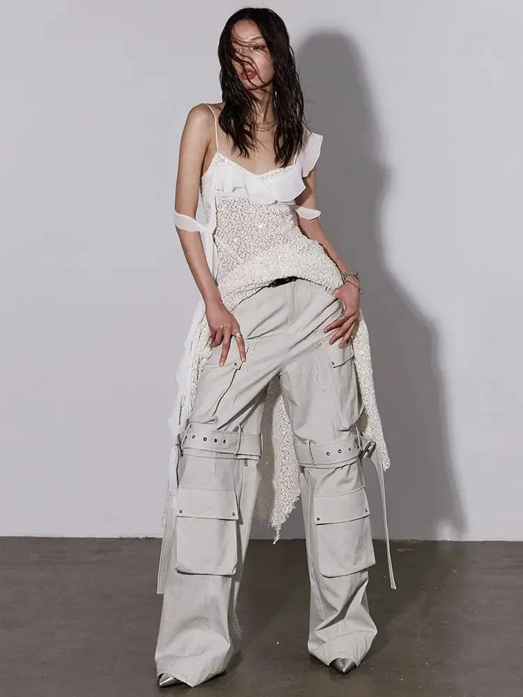 Radat Buckle Cargo Pants by Marigold Shadows Marigold Shadows