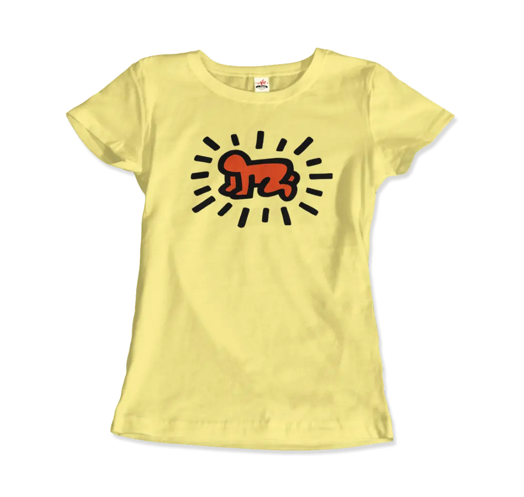 Radiant Baby Icon, 1990 Street Art T-Shirt by Art-O-Rama Shop ART-O-RAMA-SHOP