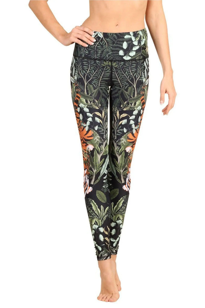 Rawr Talent Printed Yoga Leggings by Yoga Democracy Yoga Democracy