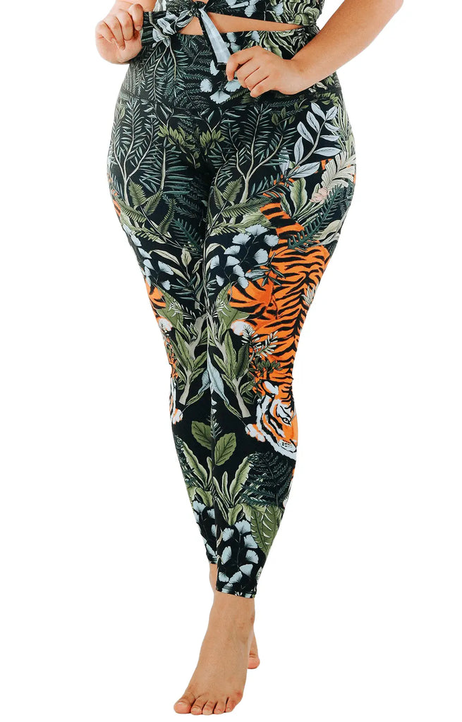 Rawr Talent Printed Yoga Leggings by Yoga Democracy Yoga Democracy