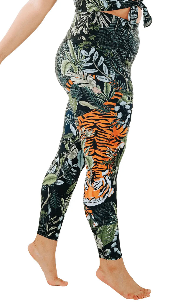 Rawr Talent Printed Yoga Leggings by Yoga Democracy Yoga Democracy
