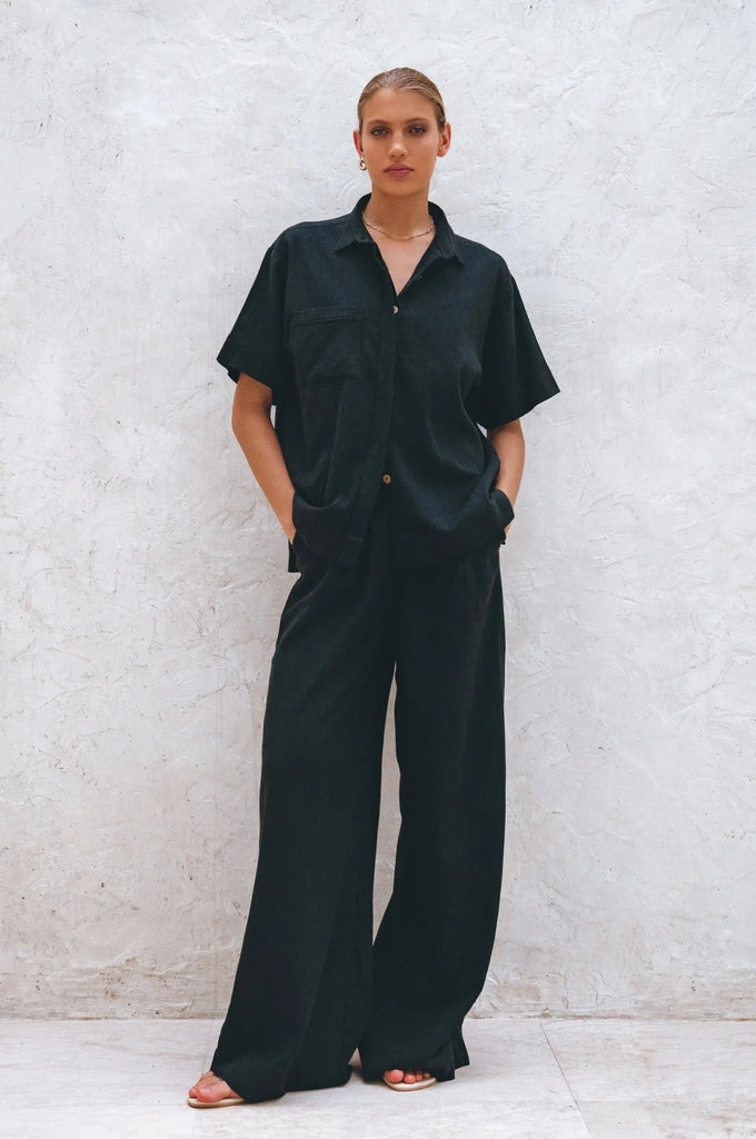 Raya Wide Leg Linen Pants by Bali Lane Bali Lane