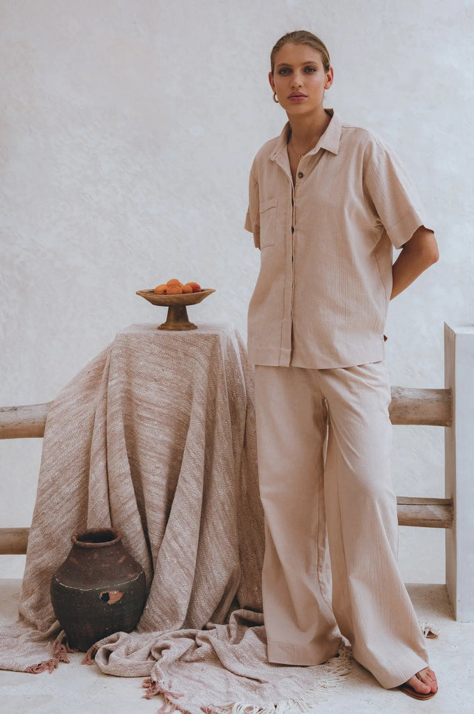 Raya Wide Leg Linen Pants by Bali Lane Bali Lane