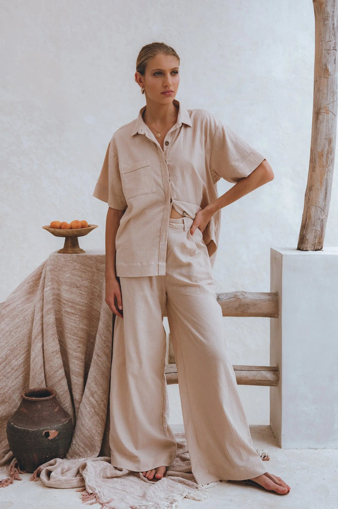 Raya Wide Leg Linen Pants by Bali Lane Bali Lane