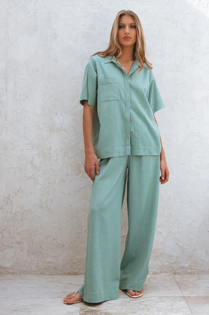 Raya Wide Leg Linen Pants by Bali Lane Bali Lane