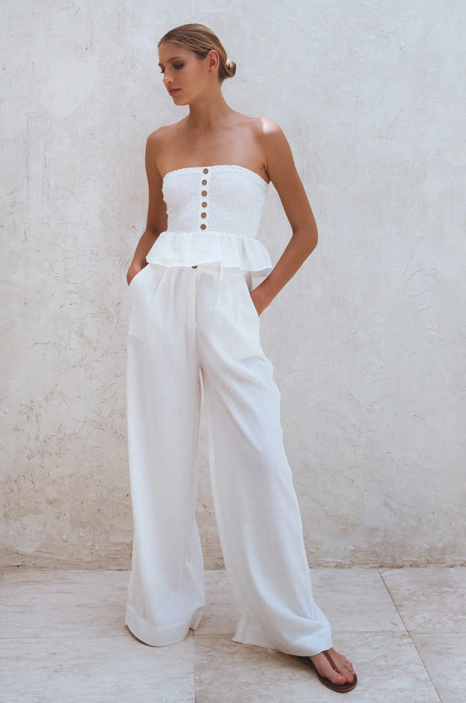 Raya Wide Leg Linen Pants by Bali Lane Bali Lane