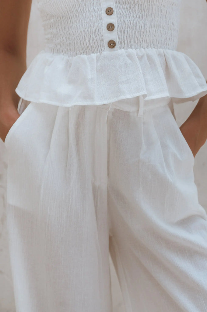 Raya Wide Leg Linen Pants by Bali Lane Bali Lane