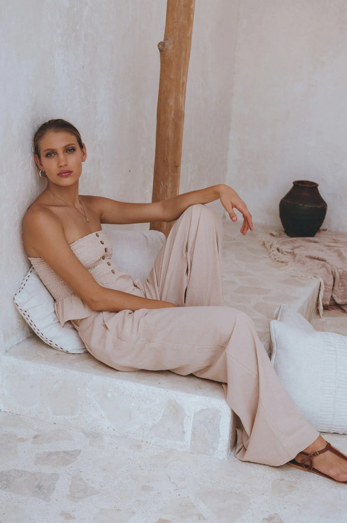 Raya Wide Leg Linen Pants by Bali Lane Bali Lane