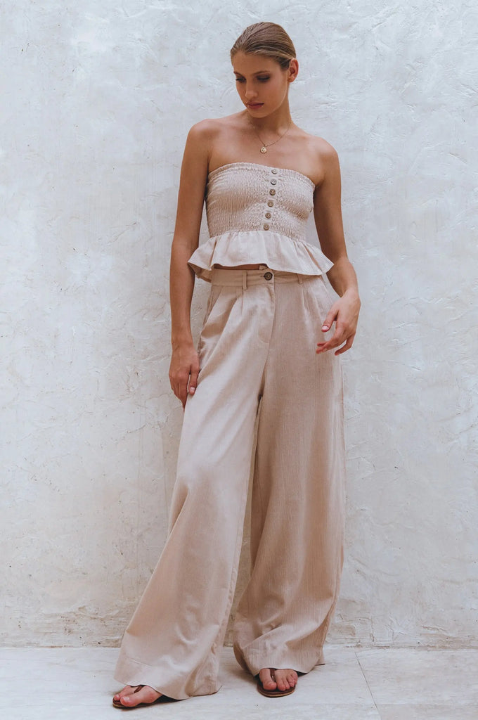 Raya Wide Leg Linen Pants by Bali Lane Bali Lane