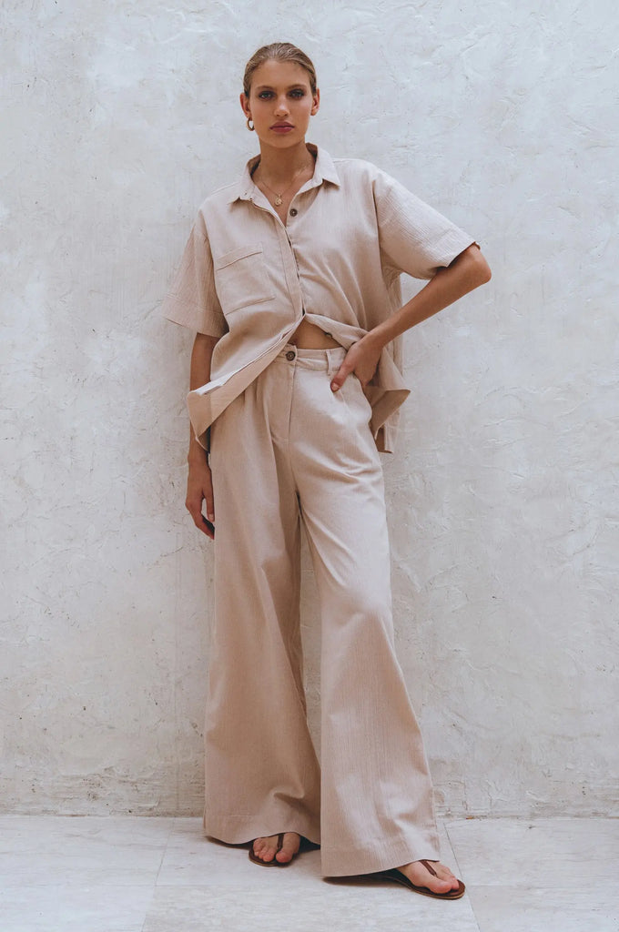 Raya Wide Leg Linen Pants by Bali Lane Bali Lane