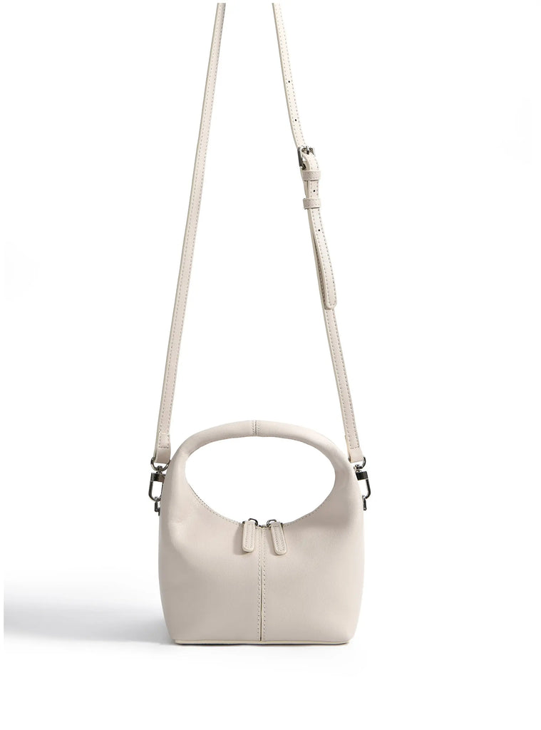 Rebecca Small Cutie Leather Bag, White by Bob Oré BOB ORE