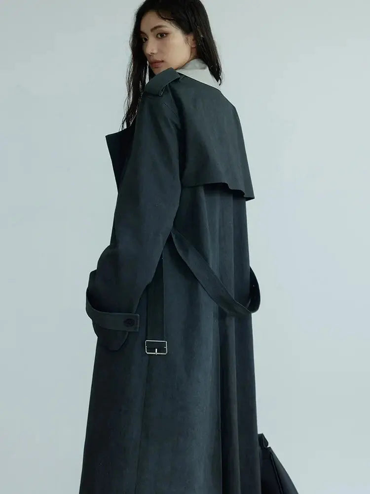 Regener Color Block Trench Coat by Marigold Shadows Marigold Shadows