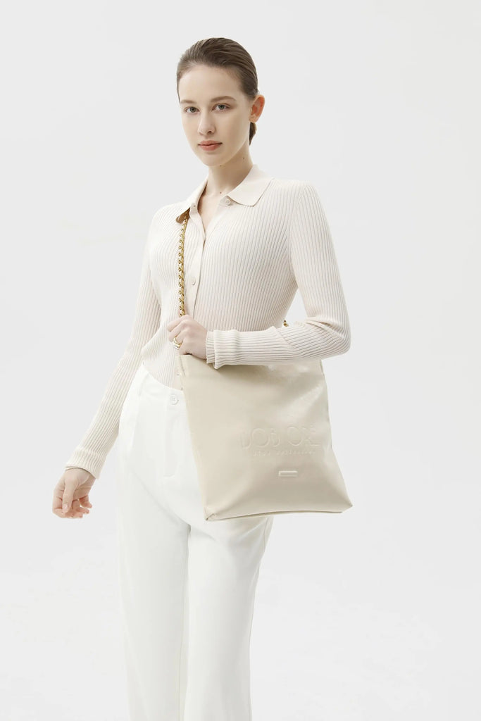Rei Leather Bag, Beige by Bob Oré BOB ORE