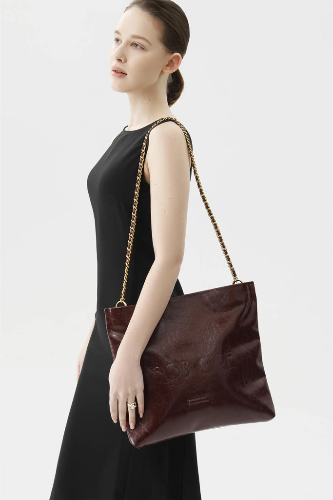 Rei Leather Bag, Red Wine by Bob Oré BOB ORE