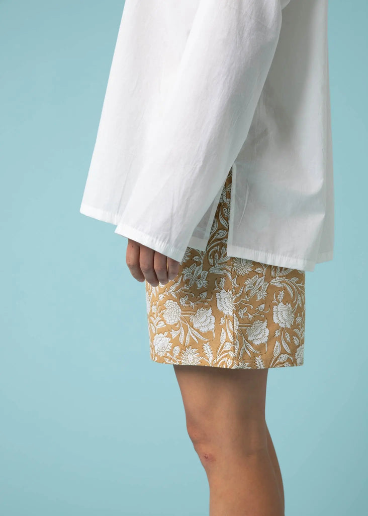 Relaxed Boyfriend Shirt - White by And For Good And For Good