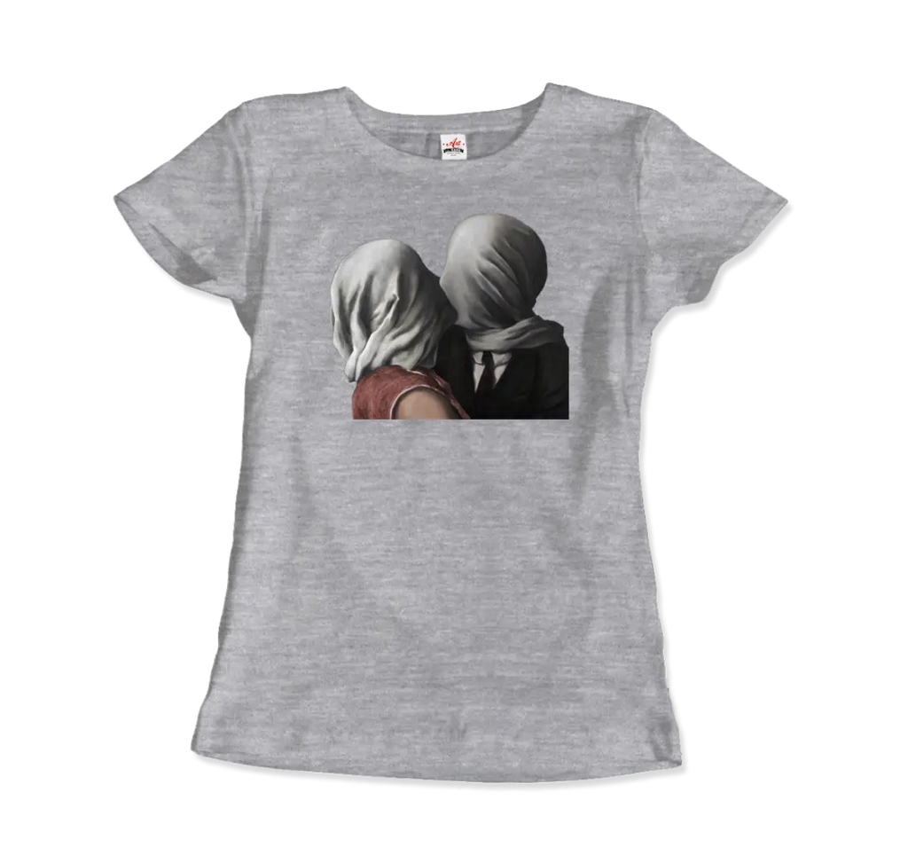 Rene Magritte The Lovers II (1928) Artwork T-Shirt by Art-O-Rama Shop ART-O-RAMA-SHOP