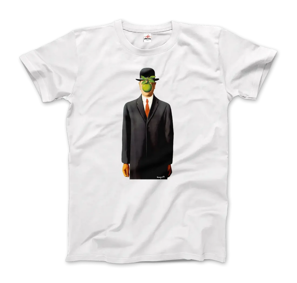 Rene Magritte The Son of Man, 1964 Artwork T-Shirt by Art-O-Rama Shop ART-O-RAMA-SHOP