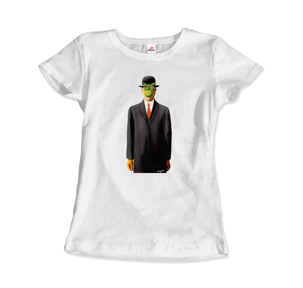 Rene Magritte The Son of Man, 1964 Artwork T-Shirt by Art-O-Rama Shop ART-O-RAMA-SHOP