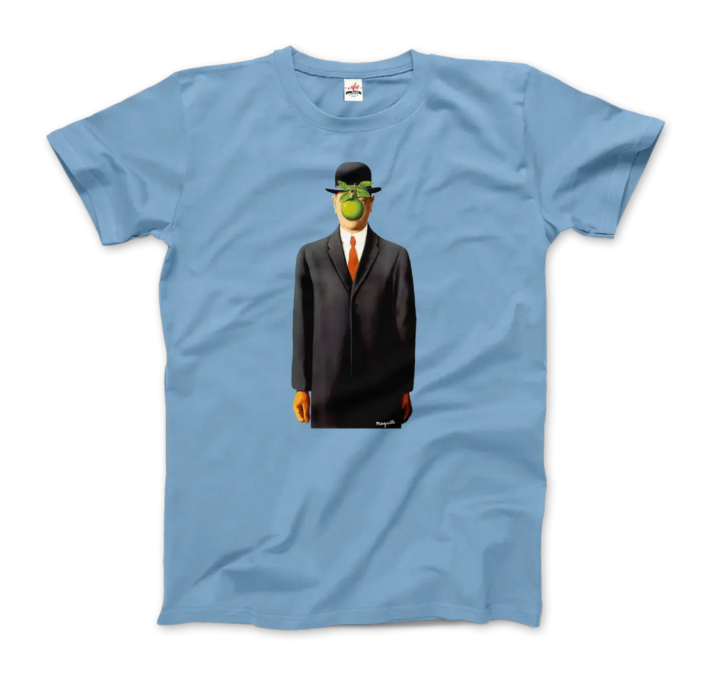 Rene Magritte The Son of Man, 1964 Artwork T-Shirt by Art-O-Rama Shop ART-O-RAMA-SHOP