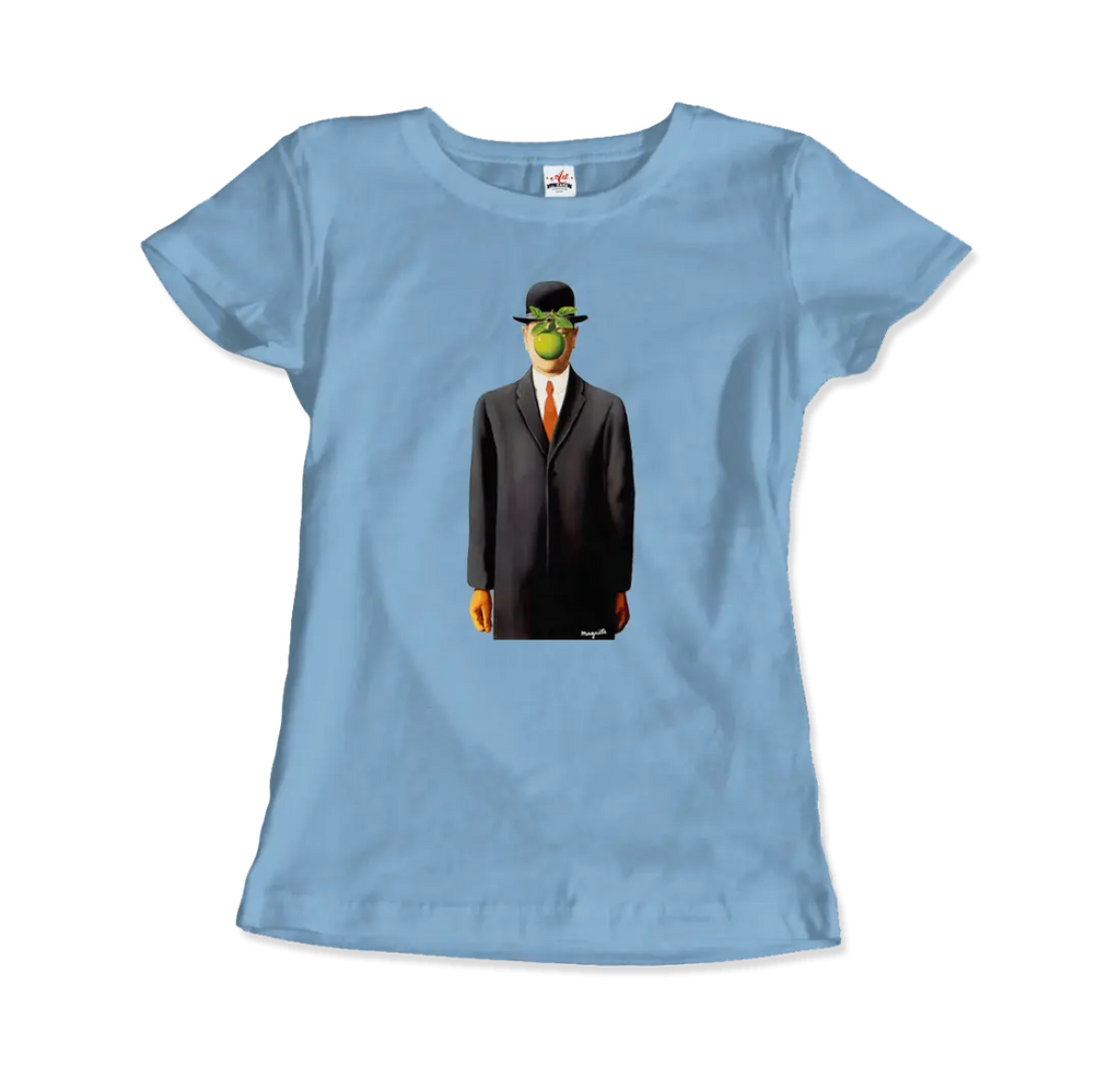 Rene Magritte The Son of Man, 1964 Artwork T-Shirt by Art-O-Rama Shop ART-O-RAMA-SHOP