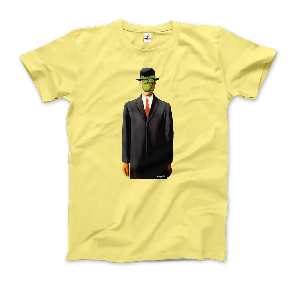 Rene Magritte The Son of Man, 1964 Artwork T-Shirt by Art-O-Rama Shop ART-O-RAMA-SHOP