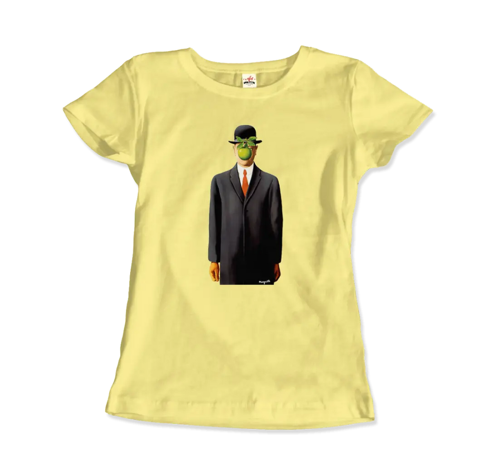 Rene Magritte The Son of Man, 1964 Artwork T-Shirt by Art-O-Rama Shop ART-O-RAMA-SHOP