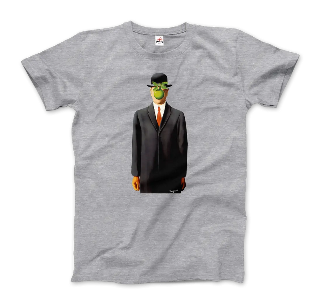 Rene Magritte The Son of Man, 1964 Artwork T-Shirt by Art-O-Rama Shop ART-O-RAMA-SHOP