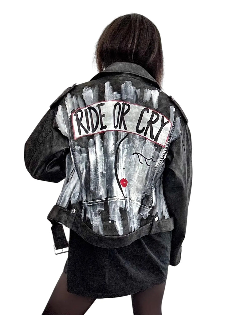 'Ride or Cry' Moto Jacket by Wren + Glory Wren + Glory