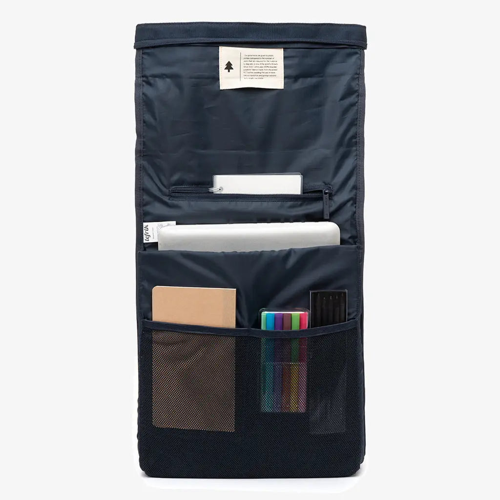 Roll Reflective Backpack Navy by Lefrik USA Lefrik USA