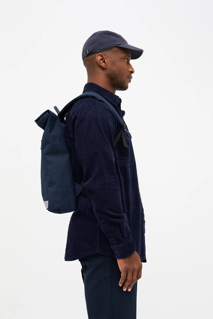 Roll Reflective Backpack Navy by Lefrik USA Lefrik USA