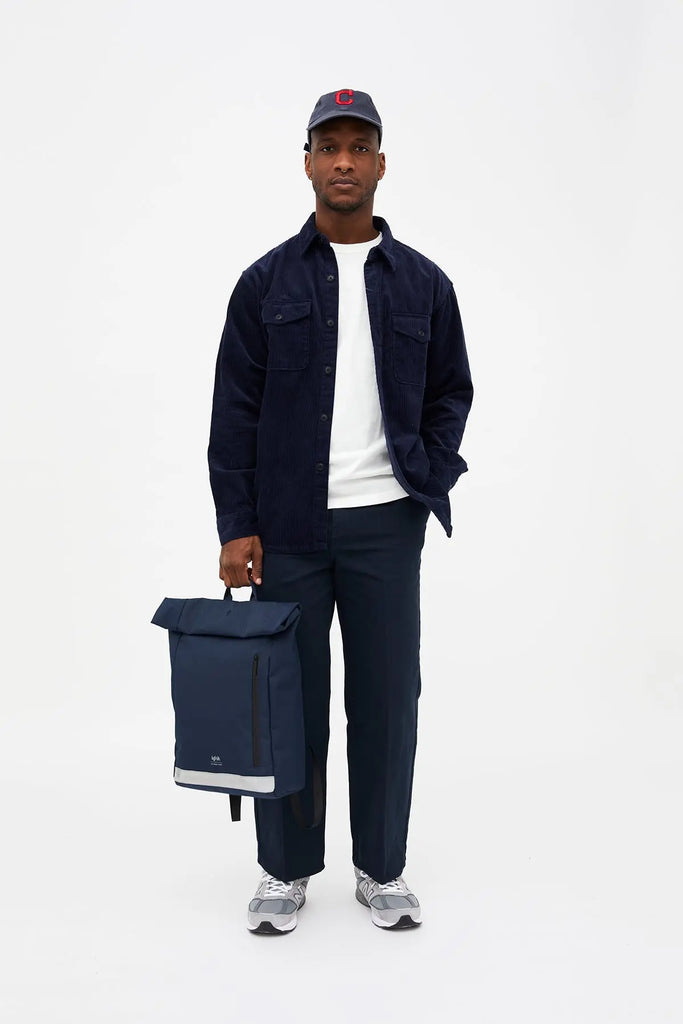 Roll Reflective Backpack Navy by Lefrik USA Lefrik USA