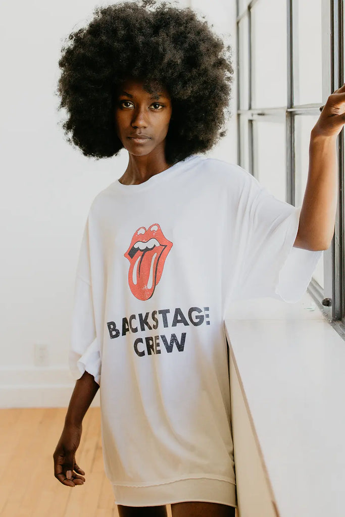 Rolling Stones Backstage Crew Oversized Tee by People of Leisure People of Leisure