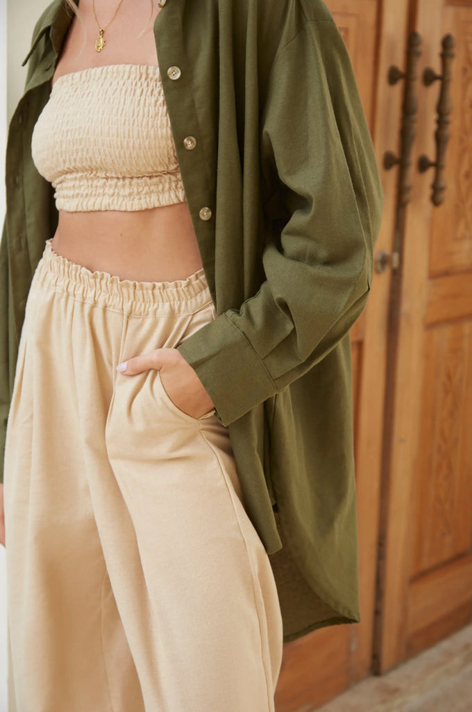 Romania Oversized Linen Shirt by Bali Lane Bali Lane