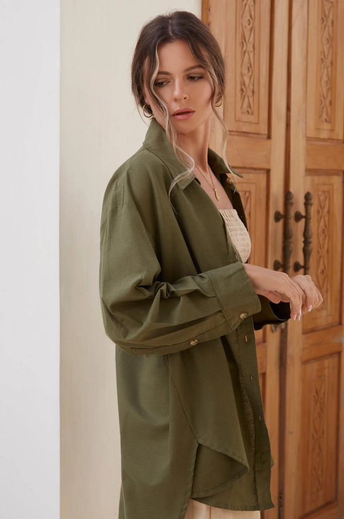 Romania Oversized Linen Shirt by Bali Lane Bali Lane
