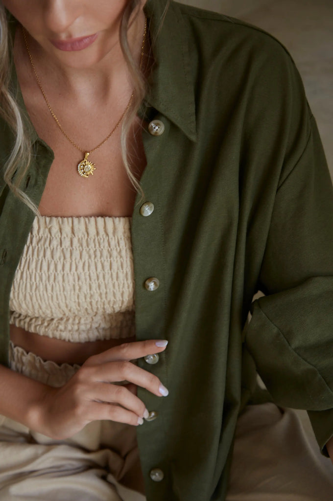 Romania Oversized Linen Shirt by Bali Lane Bali Lane