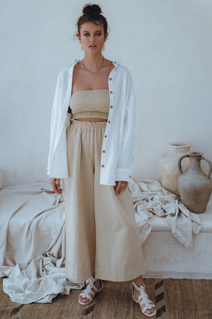 Romania Oversized Linen Shirt by Bali Lane Bali Lane