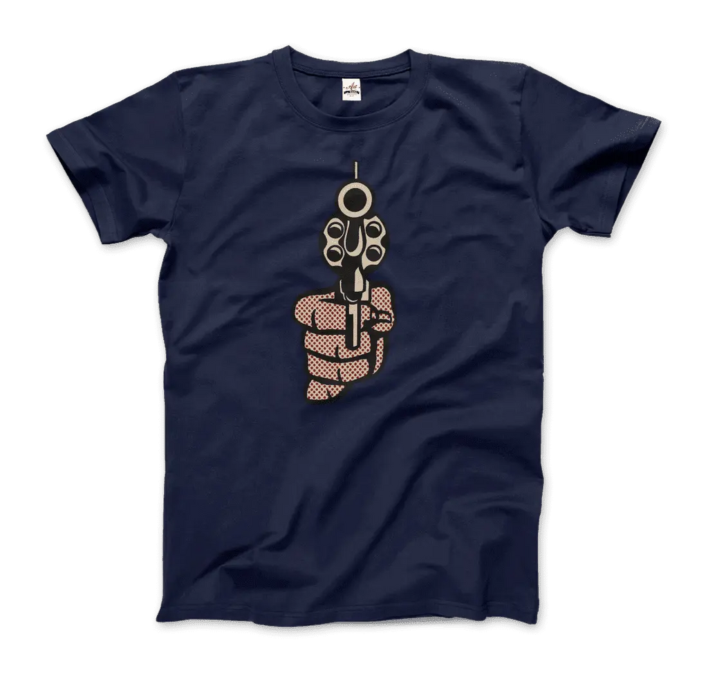 Roy Fox Lichtenstein, Pistol 1964 Artwork T-Shirt by Art-O-Rama Shop ART-O-RAMA-SHOP