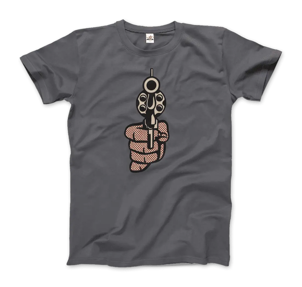 Roy Fox Lichtenstein, Pistol 1964 Artwork T-Shirt by Art-O-Rama Shop ART-O-RAMA-SHOP